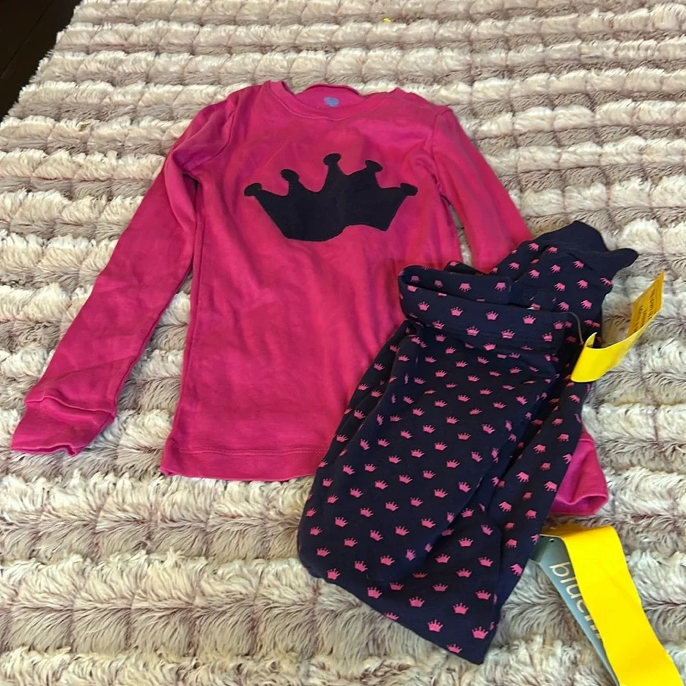Bluenido 2 pc Crown pajamas size 6